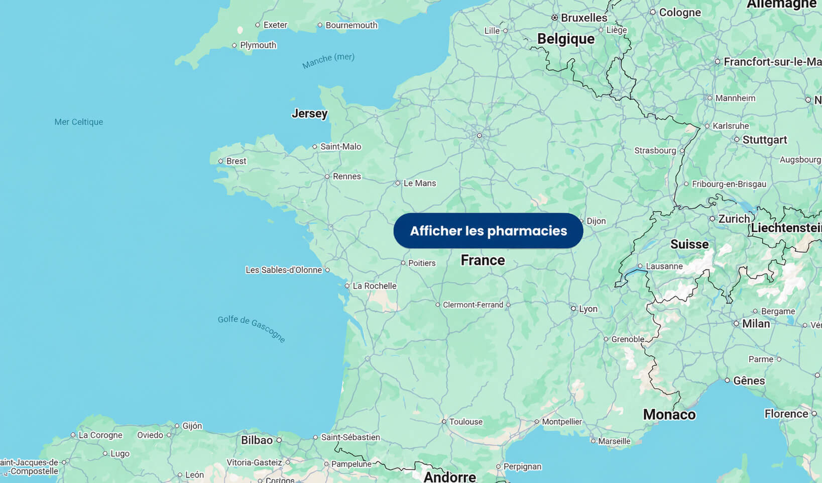 Carte des pharmacies pilotes